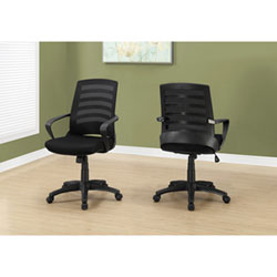 Monarch Polyester Office Chair - Black