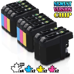 INKFIRST 10 ® Compatible Ink Cartridges Lc103 Xl Lc101 Replacement for Brother Lc103Xl Mfc-J470Dw Mfc-J475Dw 2 Set+ 2Bk