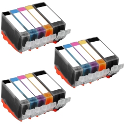 INKFIRST 3 Set Of 5 Compatible Ink Cartridges Replacement for Canon Pgi-225 Cli-226 Pgi225 Cli226 Pixma Mx882 Ip4820 Ip4920