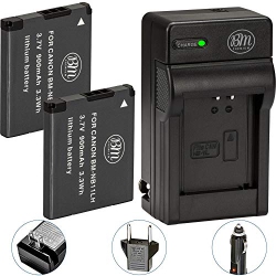 BM PREMIUM 2 Pack Of Nb-11L, Nb-11Lh Batteries And Charger Kit for Canon Powershot Elph 110, Elph 130, Elph 135 Is, Elph 14