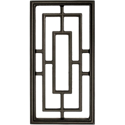 NUVO IRON Rectangle Aluminum Door Insert 17" X 9" Acw57