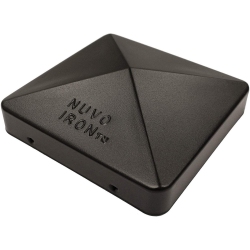 NUVO IRON Eazy Cap 5.5" X 5.5" (for Posts With Rounded Corners) - In Black
