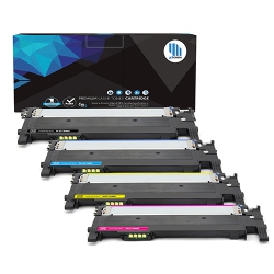 GOTONERS Samsung New Compatible (Clt-K406S+Clt-C406S+Clt-M406S+Clt-Y406S) Four Color Set Toner Kit, Standard Yield