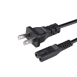 AXGEAR 2-Prong Ac Power Cord Cable for Laptop Notebook Power Adapter