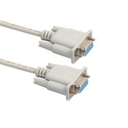 AXGEAR Null Modem Cable Female to Female Db9 Rs232 Serial F-F Wire