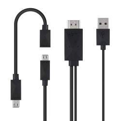 AXGEAR Micro USB Mhl to HDMI HDtv Adapter Cable for Samsung Galaxy Note Tablet