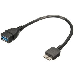 AXGEAR USB 3.0 Micro B to USB Female Otg Cable USB 3.0 Otg Wire Adapter