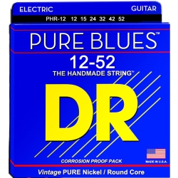 DR HANDMADE STRINGS Pure Blues Electric Guitar Strings, Extra Heavy (12-52)