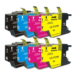 GOTONERS Generic Packaged 8Pk Brother New Compatible Lc71 Cmyk Standard Yield Inkjet Cartridges for Dcp-J525/j725/j925, Mfc-J280/j425/j625/j825/j5910