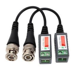 AXGEAR Cctv Camera Passive Video Balun Bnc Connector Coaxial Cable Adapter Pair Of 2