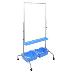 Luxor Classroom Whiteboard Stand - Blue/White