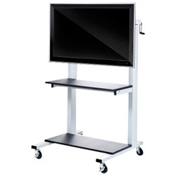 Luxor Crank-Adjustable Flat Panel TV Cart (CLCD)