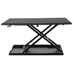 Bureau Ajustable De 32 Po De Largeur Level Up De Luxor (Lvlup32-Bk) - Noir