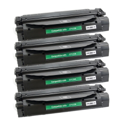GOTONERS Generic Packaged 4Pk HP New Compatible C7115A (15A) Standard Yield Toner Cartridge for Laserjet 1000/1005/1200/3300/3330/3380 In Black