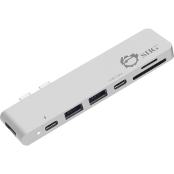 SIIG INC Siig Thunderbolt 3 USB-C Hub HDMI With Card Reader & Pd Adapter - In Silver