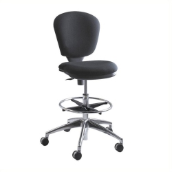 PEMBERLY ROW Extended Height Drafting Chair In In Black