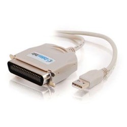 C2G CANADA / Cables to Go 16898 USB to C36 Parallel Printer Adapter Cable 6 Feet In Beige