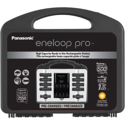 PANASONIC Eneloop Pro Power Pack Charger Kit Includes High Capacity Aa8Pk And Aa