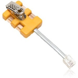 FLUKE NETWORKS 4-Wire In-Line Modular Adapter - Rj-11 Male Phone - Rj-45 Female Network