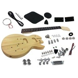 SOLO GUITARS Solo Lp Jr Style Diy Guitar Kit, Basswood Body, Maple Neck