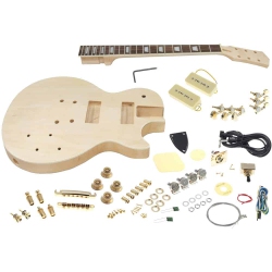 SOLO GUITARS Solo Lp Style Diy Guitar Kit, Carved Body, Maple Top