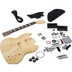 SOLO GUITARS Solo Sg Style Diy Guitar Kit, Basswood Body, Maple Neck