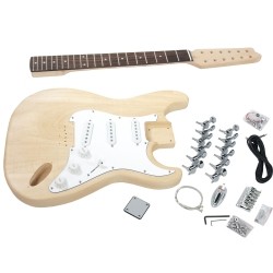 SOLO GUITARS Solo St Style Diy Guitar Kit, 12 String, Maple Neck