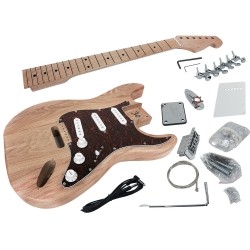 SOLO GUITARS Solo St Style Diy Guitar Kit, Alder Body, Maple Fb