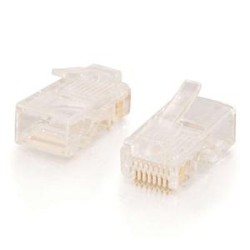 C2G CANADA /cables to Go 11380 Rj45 Cat5E Modular Plug for Round Stranded Cable 50Pk