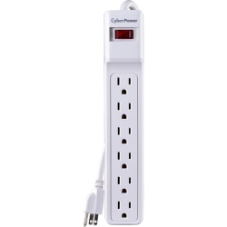 CYBERPOWERPC Cyberpower Essential Csb606W 6-Outlet Surge Suppressor/protector (Csb606W)