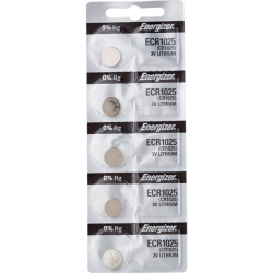 ENERGIZER 5 X 1025 Watch Batteries, 3V Lithium Cr1025