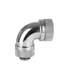 THERMALTAKE Pacific G1/4 Petg Tube 90-Degree Compression-16MM Od - Chrome
