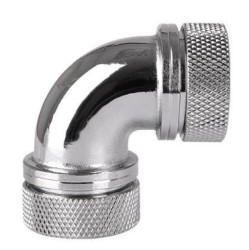 THERMALTAKE Pacific Petg Tube 90-Degree Dual Compression 16MM Od - Chrome