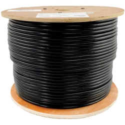TRIPP LITE BY EATON N222-01K-Bk Cat6 Gigabit Bulk Solid-Core Pvc Cable, Black, 1000 Ft (N222-01K-Bk)