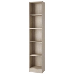 TVILUM Element 5 Shelf Narrow Bookcase In Oak