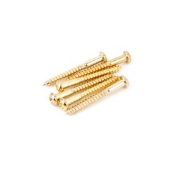 FENDER ® Vintage-Style Strat® Bridge Mounting Screws - - Pkg Of 12 In Gold