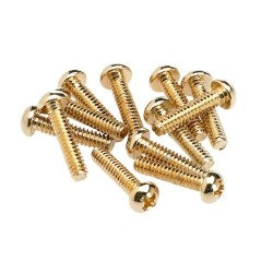FENDER ® Pickup And Selector Switch Mounting Screws - - Pkg Of 12 In Gold