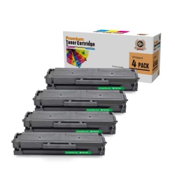 VPDEPOT 4Pk Mlt-D111S Replacement Toner for Xpress Sl-M2020W/sl-M2022/sl-M2070/sl-M2070Fw/sl-M2070 In Black