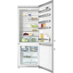 MIELE 30" Freestanding Bottom-Mount Fridge/freezer W/ Ice Maker - Kfn 15943De Stainless Steel