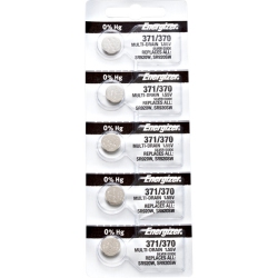 ENERGIZER 5 X 371 Watch Batteries, 0% Mercury Equivilate Sr920Sw 370