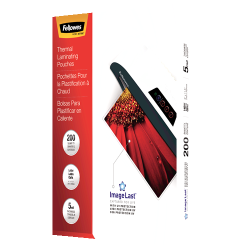 FELLOWES Letter 5 Mil Jam Free 200 Pack Laminating Pouch - (5245301)