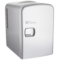 UBER APPLIANCE Uber Chill Personal Mini Fridge 6 Can Capacity for Bar, Bedroom, Office Or Dorm Outdoor/indoor 110V Ac/12V Dc