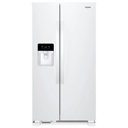 Réfrigérateur Côte À Côte 36 Po 24,5 Pi³, Distributeur Eau/glaçons De Whirlpool (Wrs335Sdhw) - Blanc