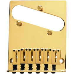 FENDER ® 6-Saddle American Series Telecaster® Bridge Assemblies - In Gold
