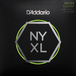 D'ADDARIO Nyxl45125 Nickel Wound Bass Guitar Strings, 5-String Lt Top/medium Bottom, Long Scale (45-125)