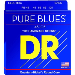 DR HANDMADE STRINGS Pure Blues Bass Strings, Medium (45-105)
