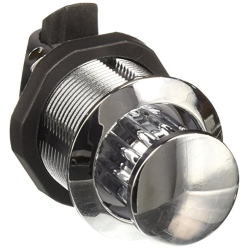 SOUTHCO Pop-Out Knob Latch Plastic Chrome Plated Fixed Grip Threaded Body .05-.75