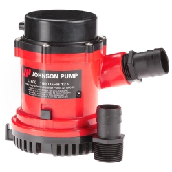 JOHNSON PUMP 1600 Gph Bilge Pump 1-1-8" Hose 12V