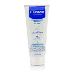 MUSTELA 2 In 1 Body & Hair Cleansing Gel - for Normal Skin - 200Ml-6.76OZ