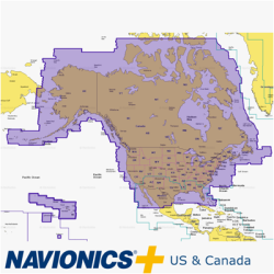 NAVIONICS + Preloaded Chart Of All Usa-Canada -Marine & Lakes- Microsd